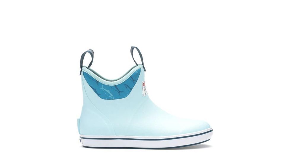 Xtratuf 6 in Salmon Sisters Ankle Deck Boots - Women's, Light Blue, 10, 22592-BLU-100
