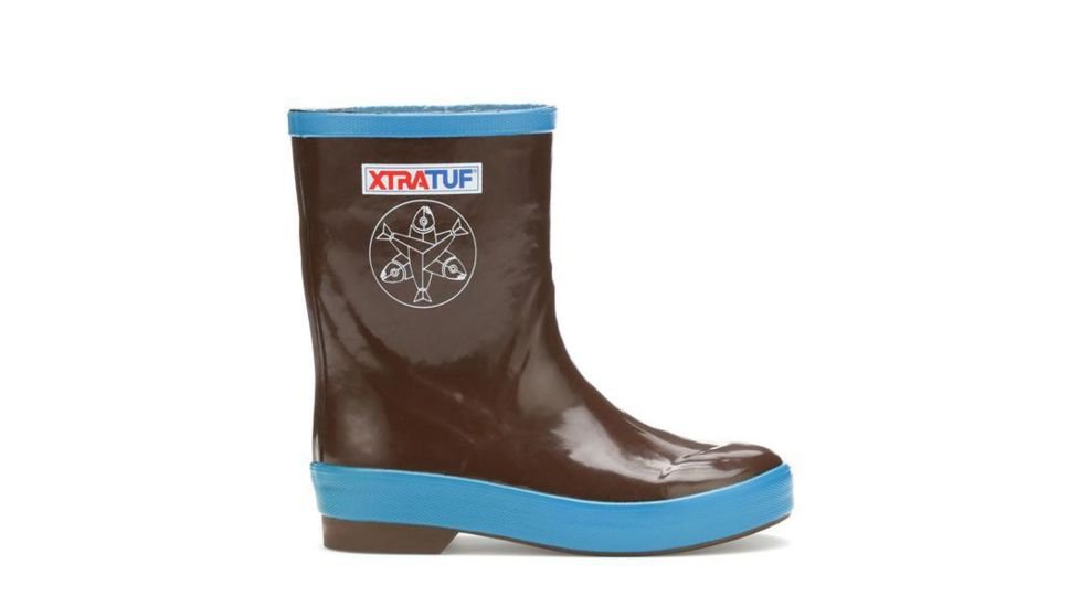 Xtratuf 8 in Kids Salmon Sisters Legacy - Kids, Chocolate/Blue, 10, 26681-BRN-090