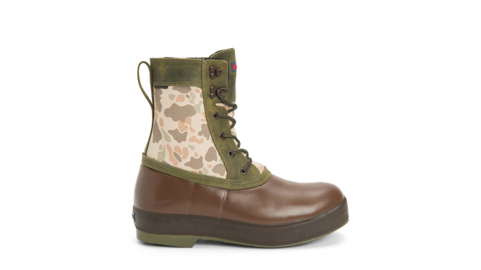 Xtratuf 8in Insulated Legacy Lace Boot - Men's, Burnt Oliver/Choc. Brown/Duck Camo, 10, LLM8-DCAM-CAM-100
