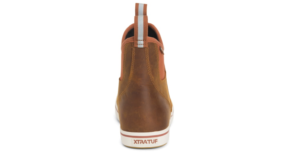 Xtratuf Leather 6in Ankle Deck Boot - Mens, Burnt Orange, 9, XAL-700-ORG-090