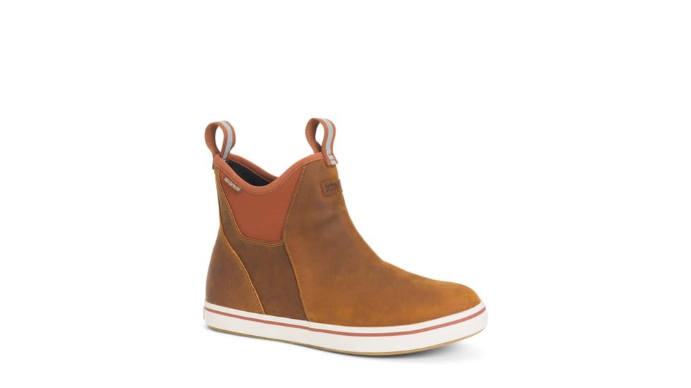Xtratuf Leather 6in Ankle Deck Boot - Mens, Burnt Orange, 9, XAL-700-ORG-090