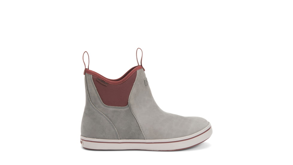 Xtratuf Leather 6in Ankle Deck Boot - Mens, Isa Dolphin/Gray/Rum Raisin, 12, XAL-101-GRY-120