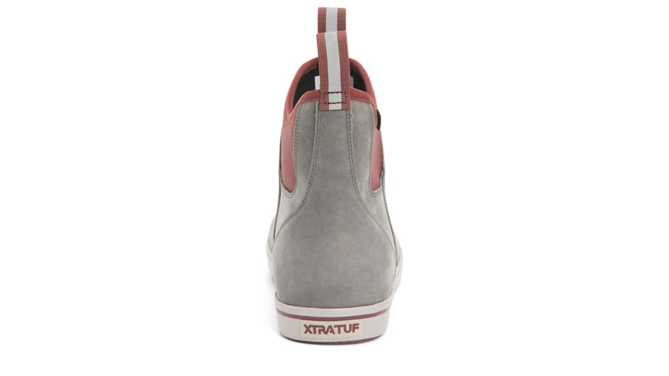 Xtratuf Leather 6in Ankle Deck Boot - Mens, Isa Dolphin/Gray/Rum Raisin, 12, XAL-101-GRY-120
