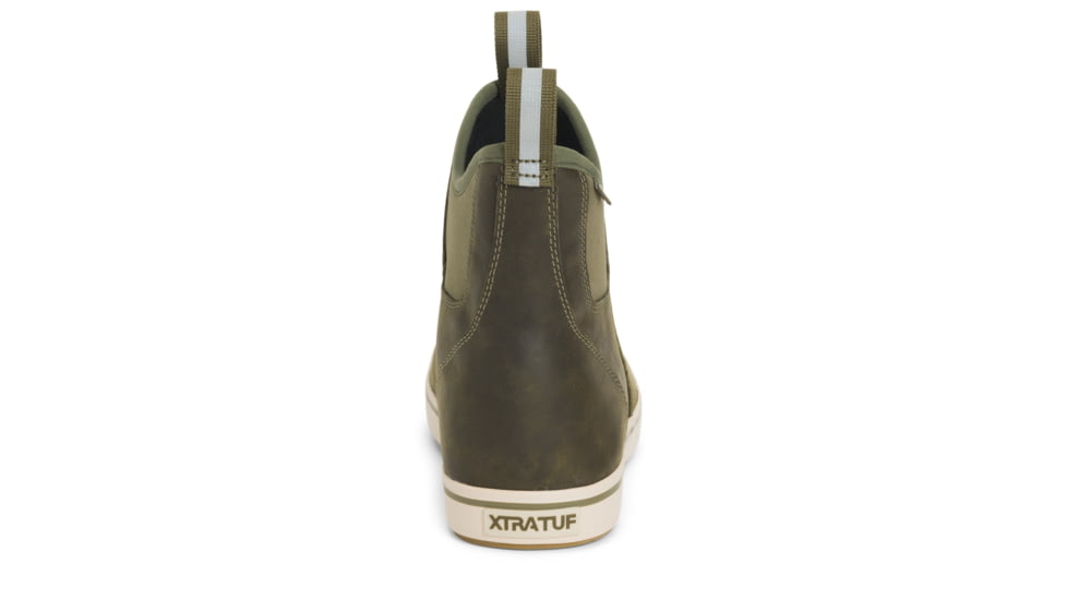 Xtratuf Leather 6in Ankle Deck Boot - Mens, Olive, 9, XAL-300-GRN-090