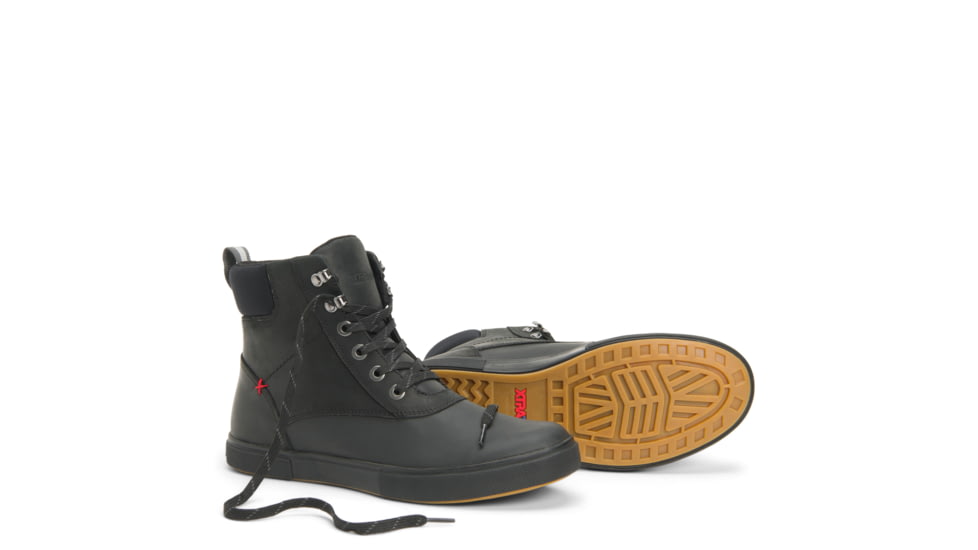 Xtratuf Leather Ankle Deck Boot Lace Shoe - Mens, Black, 11.5, LAL-000-BLK-115
