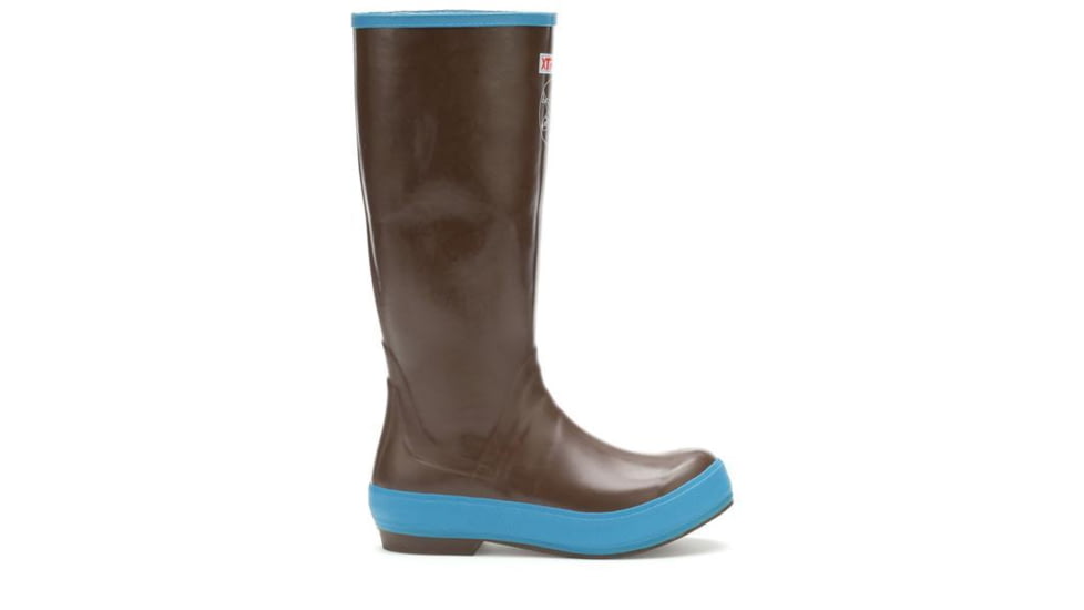 Xtratuf Salmon Sisters Legacy Whale Print - Womens, Chocolate/Blue, 5, 25512-BRN-050