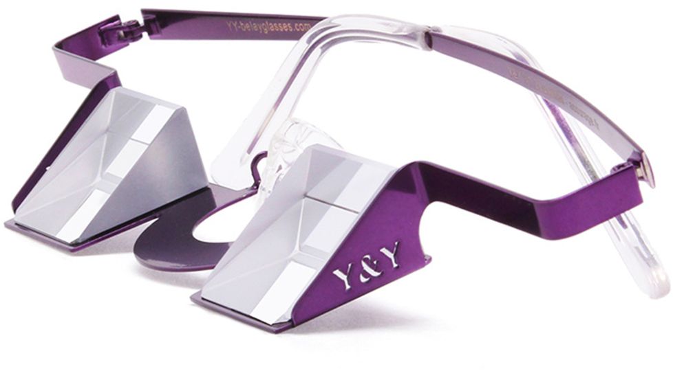 Y &amp; Y Vertical Colorful Collection Belay Glasses-Purple