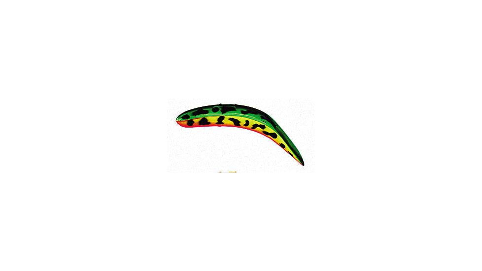Yakima Bait Flatfish Wiggling Plug, #T-50, Treble Hooks, Floating, Firetiger, 5in, 961-FRT