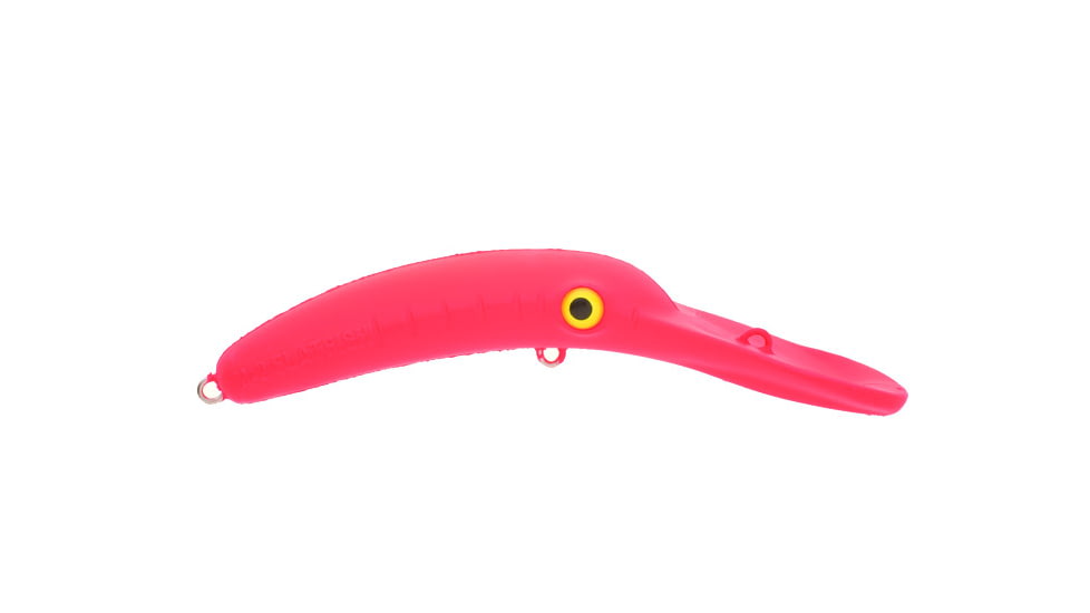 Yakima Bait Mag Lip Trolling Plug 2.5, Fluorescent Red, 2 1/2in, 1/8oz, 9561U-FLR