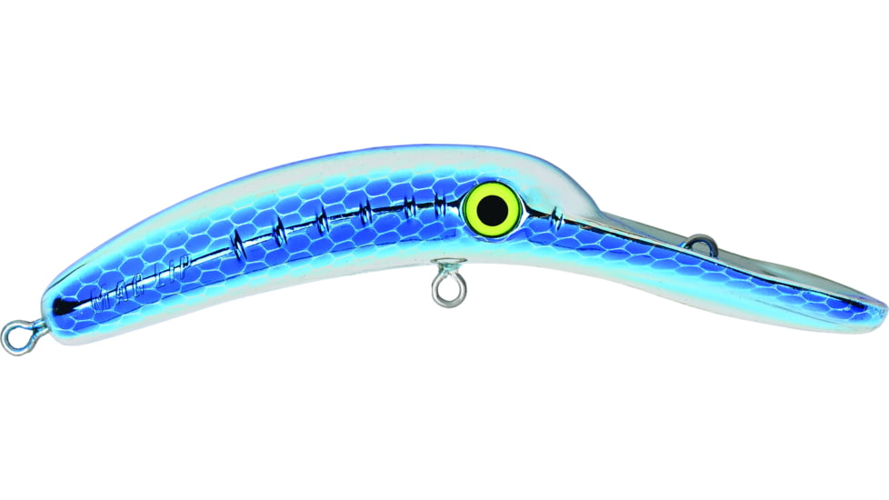 Yakima Bait Mag Lip Trolling Plug 2.5, Metallic Silver Blue Scale, 2 1/2in, 1/8oz, 9561U-MSBS