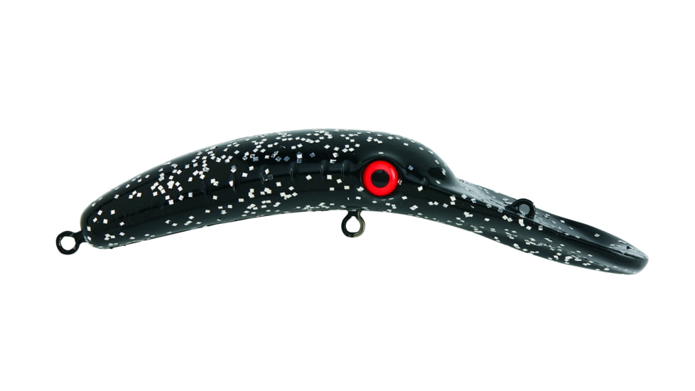 Yakima Bait Mag Lip Trolling Plug 3.0, Black Silver Flake, 3in, 9571U-BS