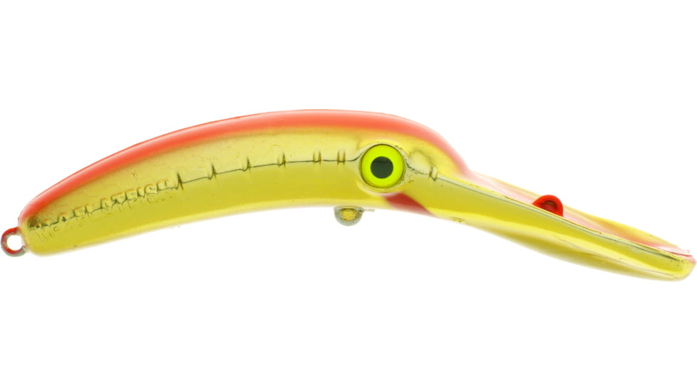 Yakima Bait Mag Lip Trolling Plug 3.0, Metallic Gold Flame, 3in, 7/32oz, 9571U-MGFL