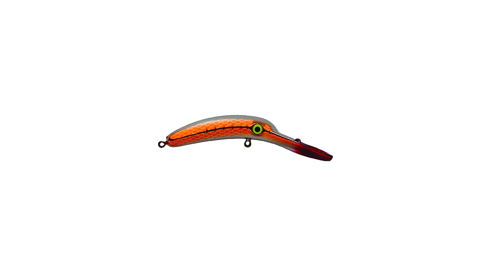 Yakima Bait Mag Lip Trolling Plug 3.0, Metallic Silver Orange Pirate, 3in, 7/32oz, 9571U-MSOP