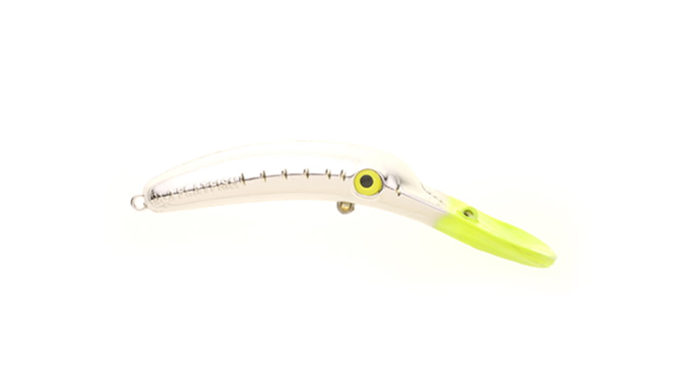 Yakima Bait Mag Lip Trolling Plug 4.5, Metallic Silver Chartreuse, 4 1/2in, 9601U-MSCH