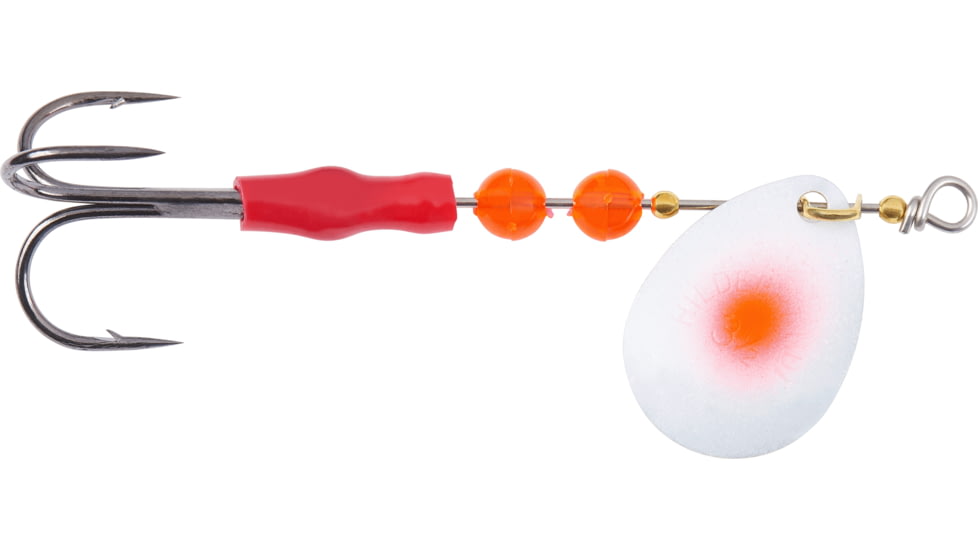 Yakima Bait Spinner Blades, SZ 3.5, 2 Blades Per Package, Pearl Red Dot, 3335-PLRD