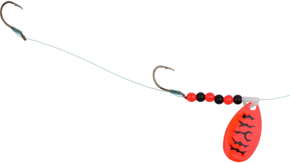 Yakima Bait UV Walleye Elite Harness Rig Number 2 Flo Red Black Tiger, 550U-FLBT