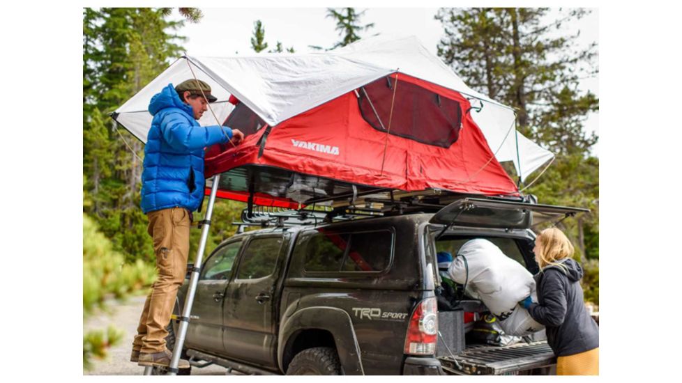 Yakima SkyRise Car Top Tent - 2 Person, 3 Season-Red