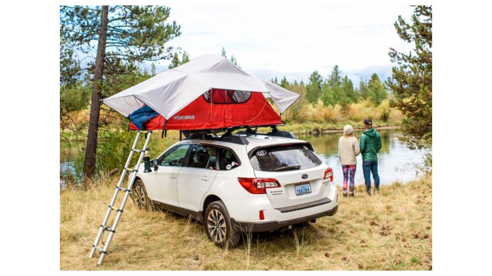 Yakima SkyRise Car Top Tent - 2 Person, 3 Season-Red