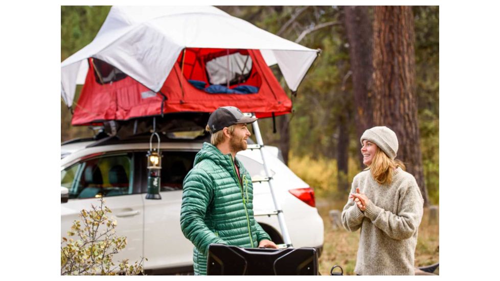 Yakima SkyRise Car Top Tent - 2 Person, 3 Season-Red