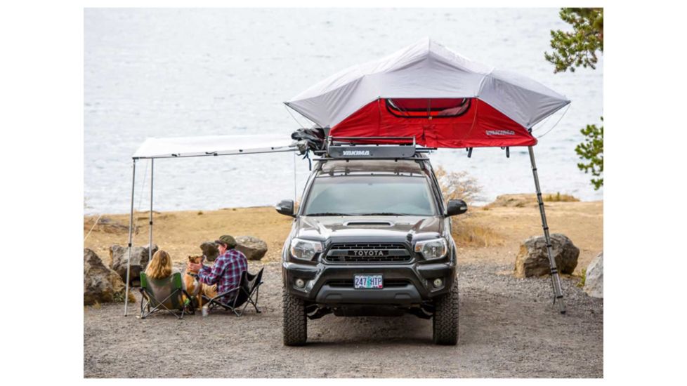 Yakima SkyRise Car Top Tent - 3 Person, 3 Season-Red