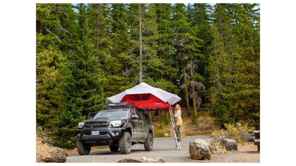 Yakima SkyRise Car Top Tent - 3 Person, 3 Season-Red