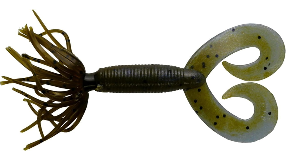 Yamamoto 2.5" DOUBLE TAIL HULA GRUB / BLUE CRAW/GREEN PUMPKIN, YAM-HULA2510-700/297