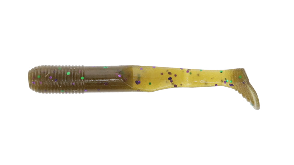 Yamamoto Baits 3.5in Swimming Senko, 7 Pack, 3.5in, Green Pumpkin-Green-Purple, YAM-31M-07-301