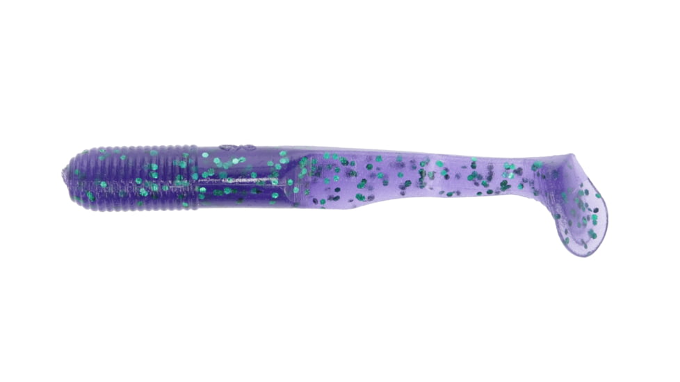 Yamamoto Baits 3.5in Swimming Senko, 7 Pack, 3.5in, Junebug Purple-Emerald Flake, YAM-31M-07-213