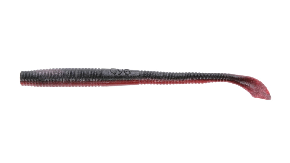 Yamamoto Baits Kut 4in Tail Worm, 20, Red Shad, YAM-7-20-900
