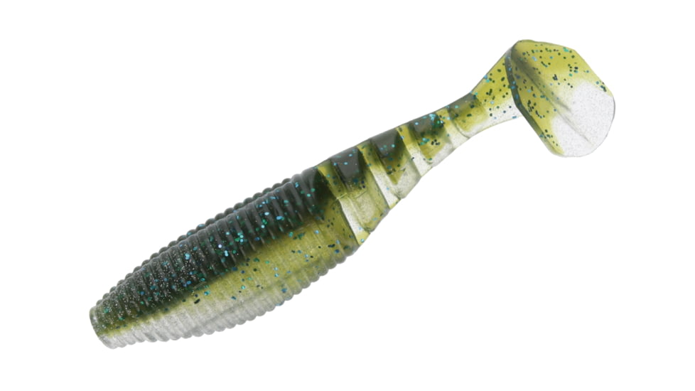 Yamamoto Baits Paddle Tail Zako Soft Bait, 5, 4in, Smallmouth Magic, YAM-134P-05-9004