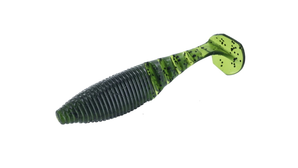 Yamamoto Baits Paddle Tail Zako Soft Bait, 5, 4in, Watermelon-Black, YAM-134P-05-194J