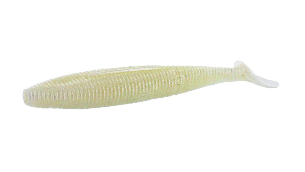 Yamamoto Baits Heart Tail 4.5in, 5pk, Pearl White, 128-05-364