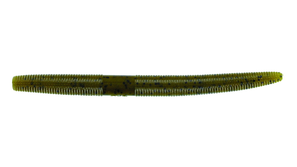 Yamamoto Baits Senko Worm, 5, 6in, Green Pumpkin with Large Black, 9L-05-297