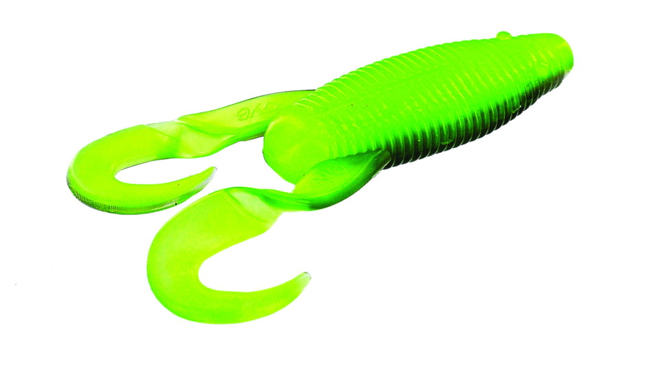 Yamamoto Baits YamaFrog Soft Plastic Frog, 3.75in, Lime Fever Laminate, 129-05-959