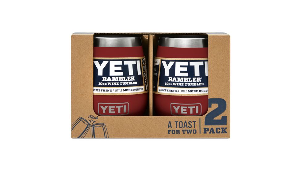 Yeti 10oz Wine Tumbler Pack of 2, Brick Red 21071300194