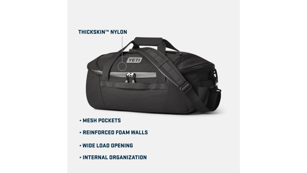 Yeti Crossroads Duffel 40L Black, Black, 40 L, 26010000285