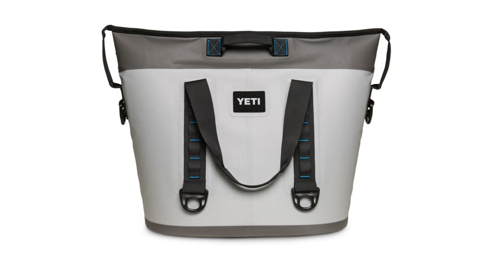 Yeti Hopper 40 Portable Cooler 2 -Fog Gray/Tahoe Blue (second generation zipper placement)