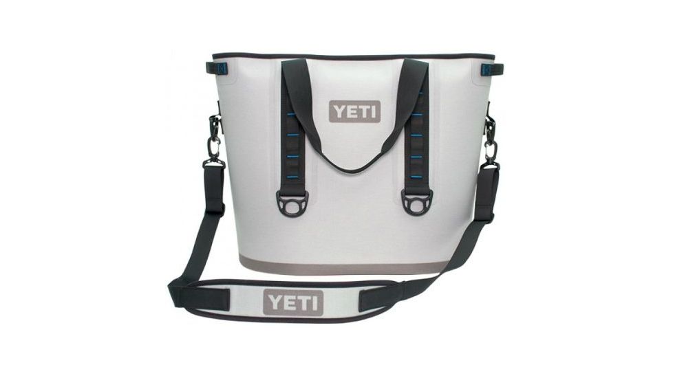 Yeti Hopper 40 Portable Cooler, Fog Gray/Tahoe Blue