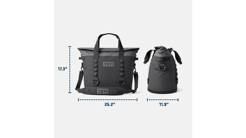 Yeti Hopper M30 Soft Cooler, Big Wave Blue/Navy, 30 Liter, 18060131395