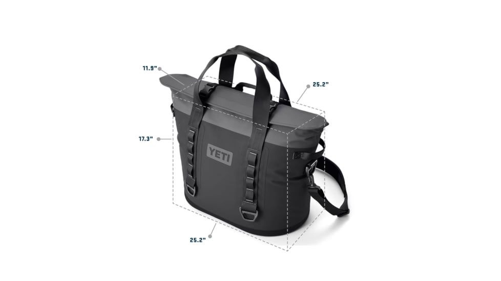 Yeti Hopper M30 Soft Cooler, Big Wave Blue/Navy, 30 Liter, 18060131395