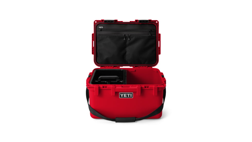 Yeti LoadOut GoBox 30 2.0 Gear Case, Rescue Red, 30 L, 26010000390