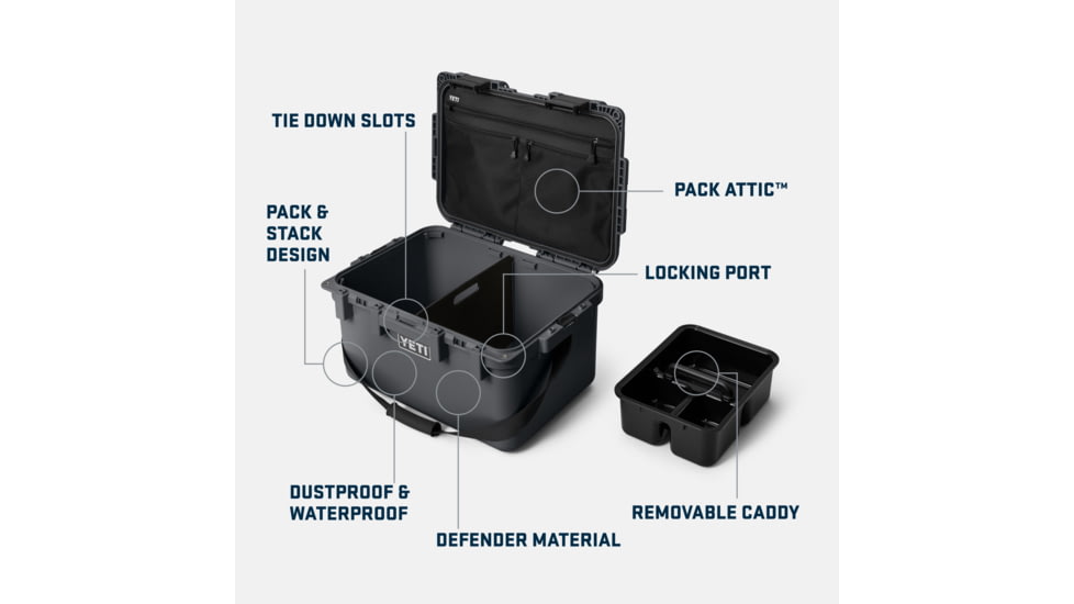 Yeti LoadOut GoBox Gear Case 30, King Crab Orange, 26010000539