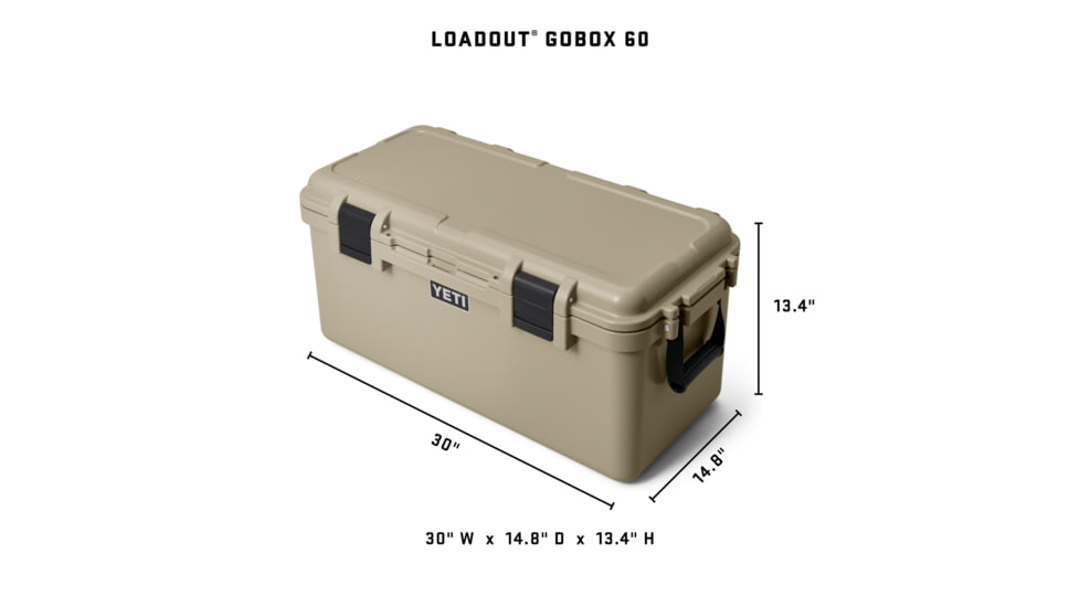 Yeti LoadOut GoBox Gear Case 60, King Crab Orange, 26010000543