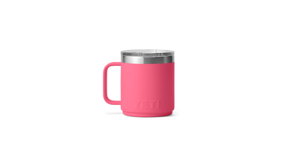 Yeti Rambler 10 oz Stackable Mug w/Durasip Ceramic Lining, Tropical Pink, 21071507348