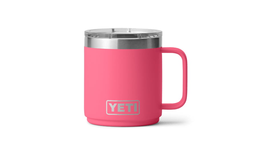 Yeti Rambler 10 oz Stackable Mug w/Durasip Ceramic Lining, Tropical Pink, 21071507348