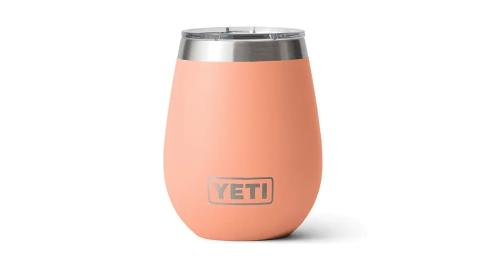 Yeti Rambler 10 oz Wine Tumbler w/MagSlider Lid, Lowcountry Peach, 21071505448