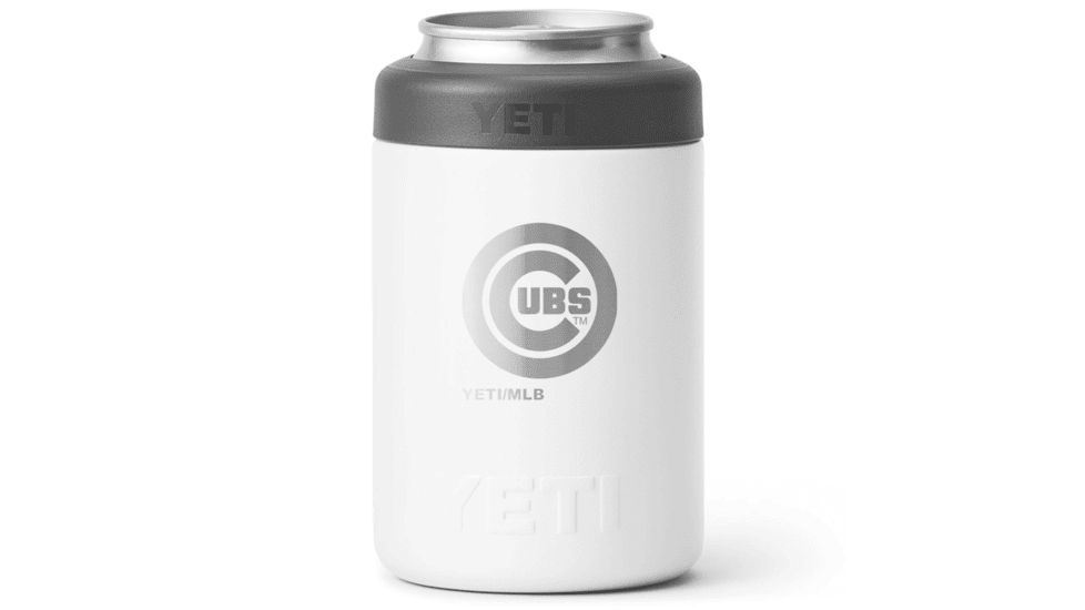Yeti Rambler 12 oz Colster 2.0 Can Cooler, White/MLB Cubs, 28100007476