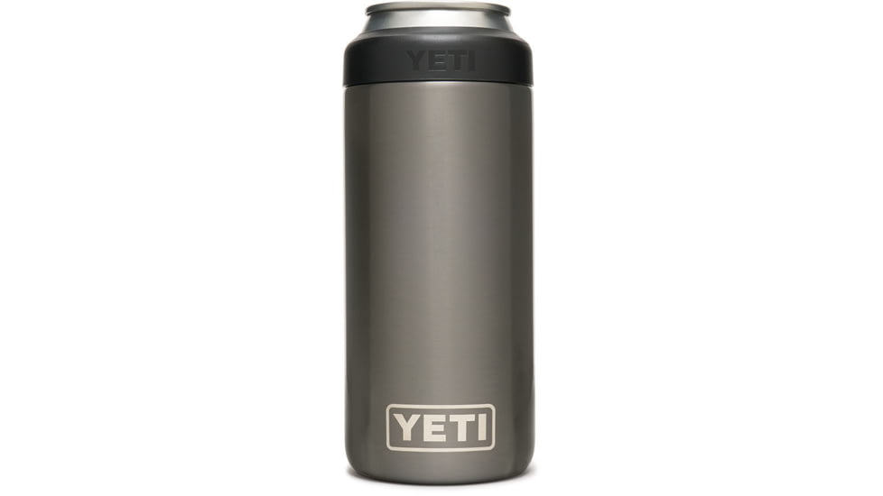Yeti Rambler 12oz Colster Slim Can Insulator, Graphite, 21070090121