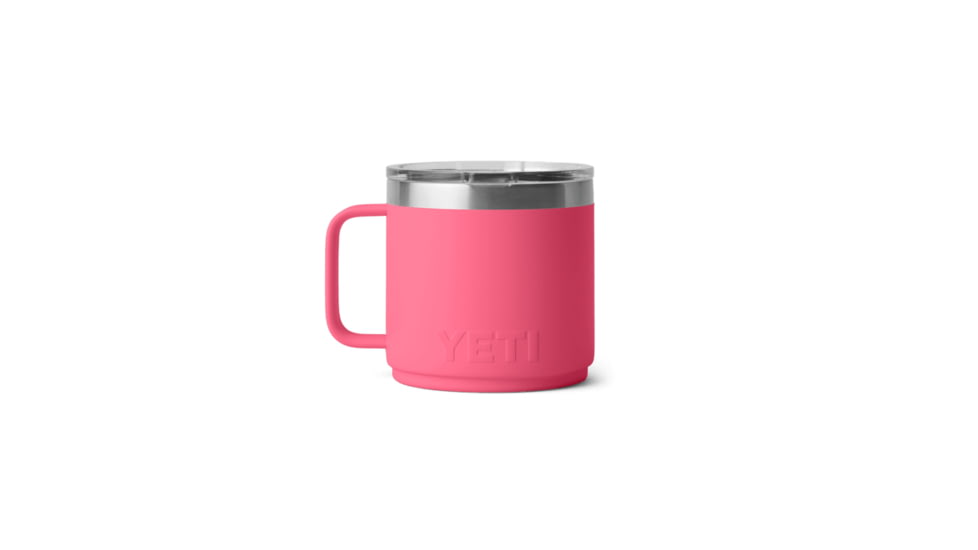 Yeti Rambler 14 oz Stackable Mug w/Durasip Ceramic Lining, Tropical Pink, 21071507359