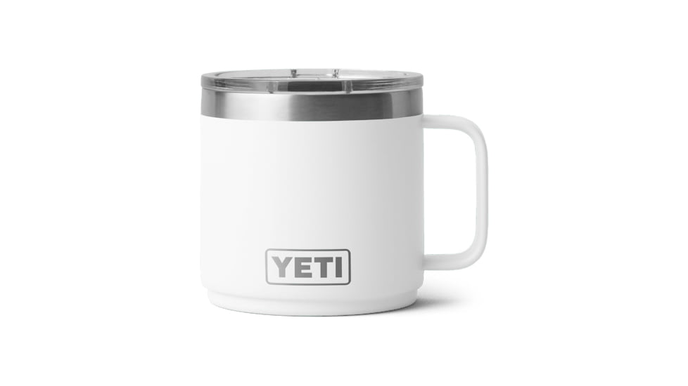 Yeti Rambler 14 oz Stackable Mug w/Durasip Ceramic Lining, White, 21071507363